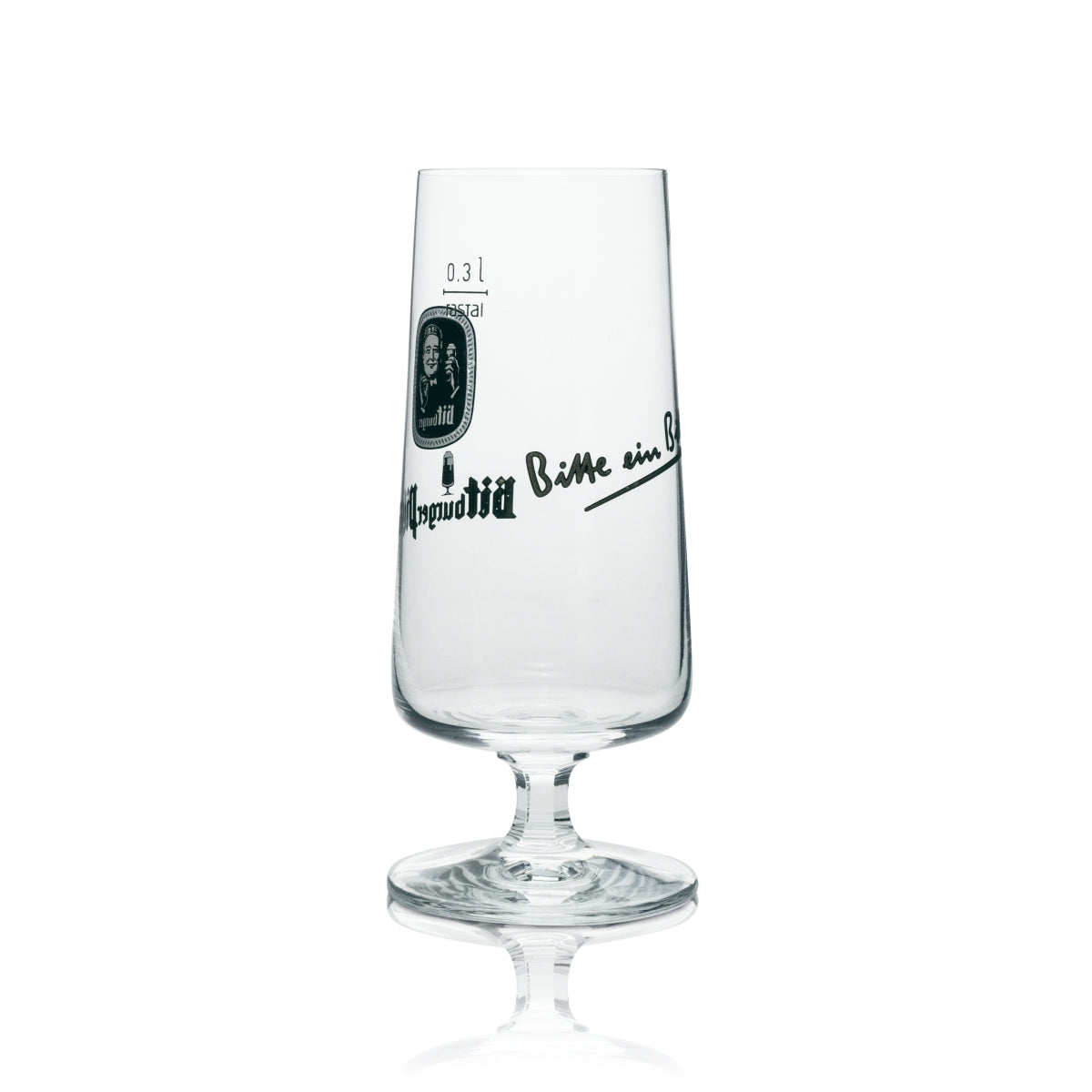 6x Bitburger Bier Glas Pokal Pils "Bitte ein Bit" rastal 300ml – Ansicht 4
