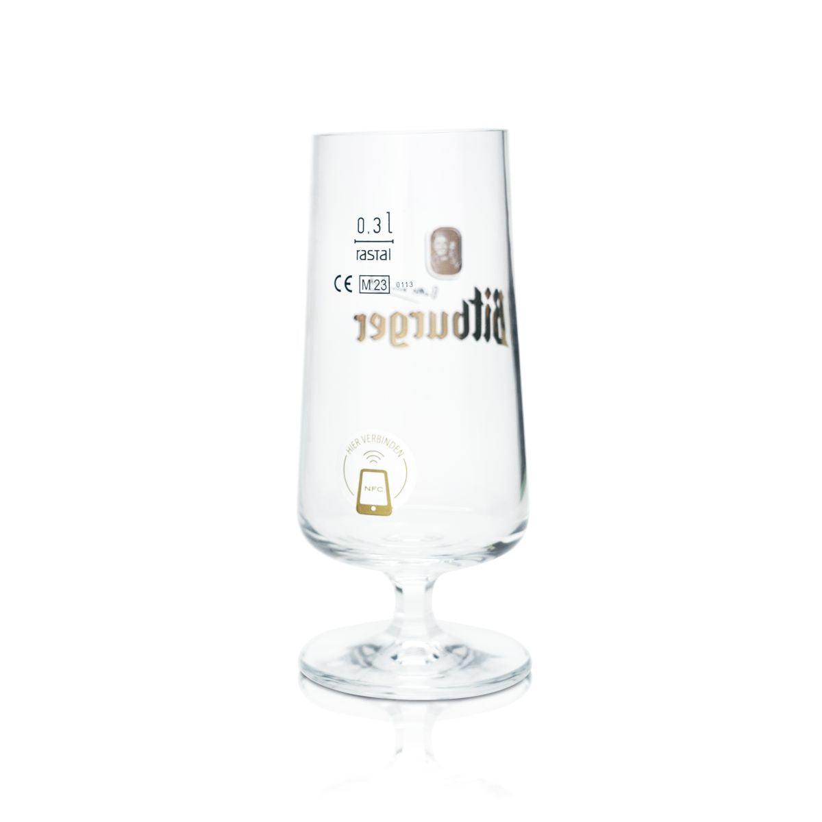 6x Bitburger Bierglas 0,3l Pokal Tulpe mit NFC-Chip Pilsgläser Brauerei Gastro – Ansicht 3