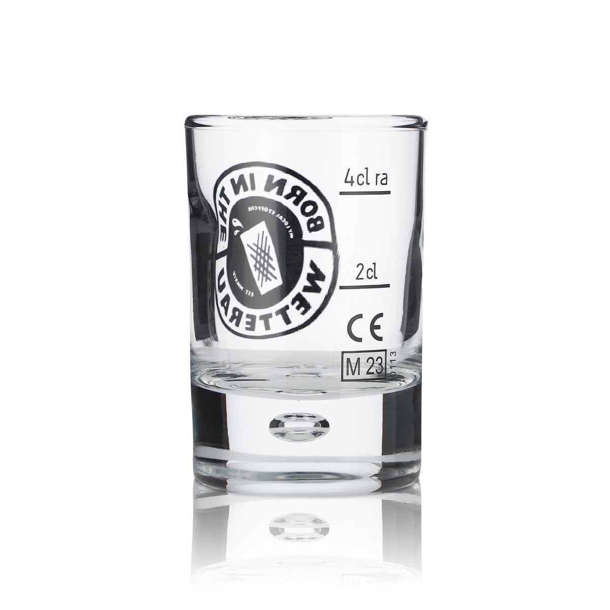 6x Born in the Wetterau Glas 4cl Schnapsglas Kurze Stamper Gläser Set Gastro – Ansicht 3