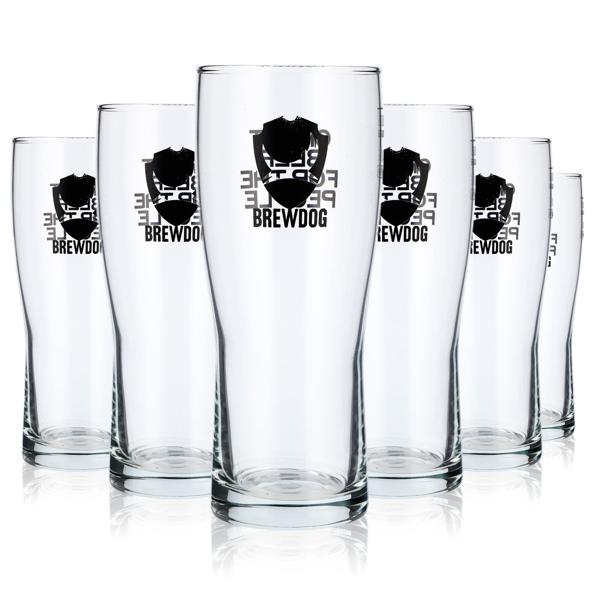 6x Brewdog Bier Willibecher 0,5l Biergläser Bierbecher Logo schwarz – Ansicht 7
