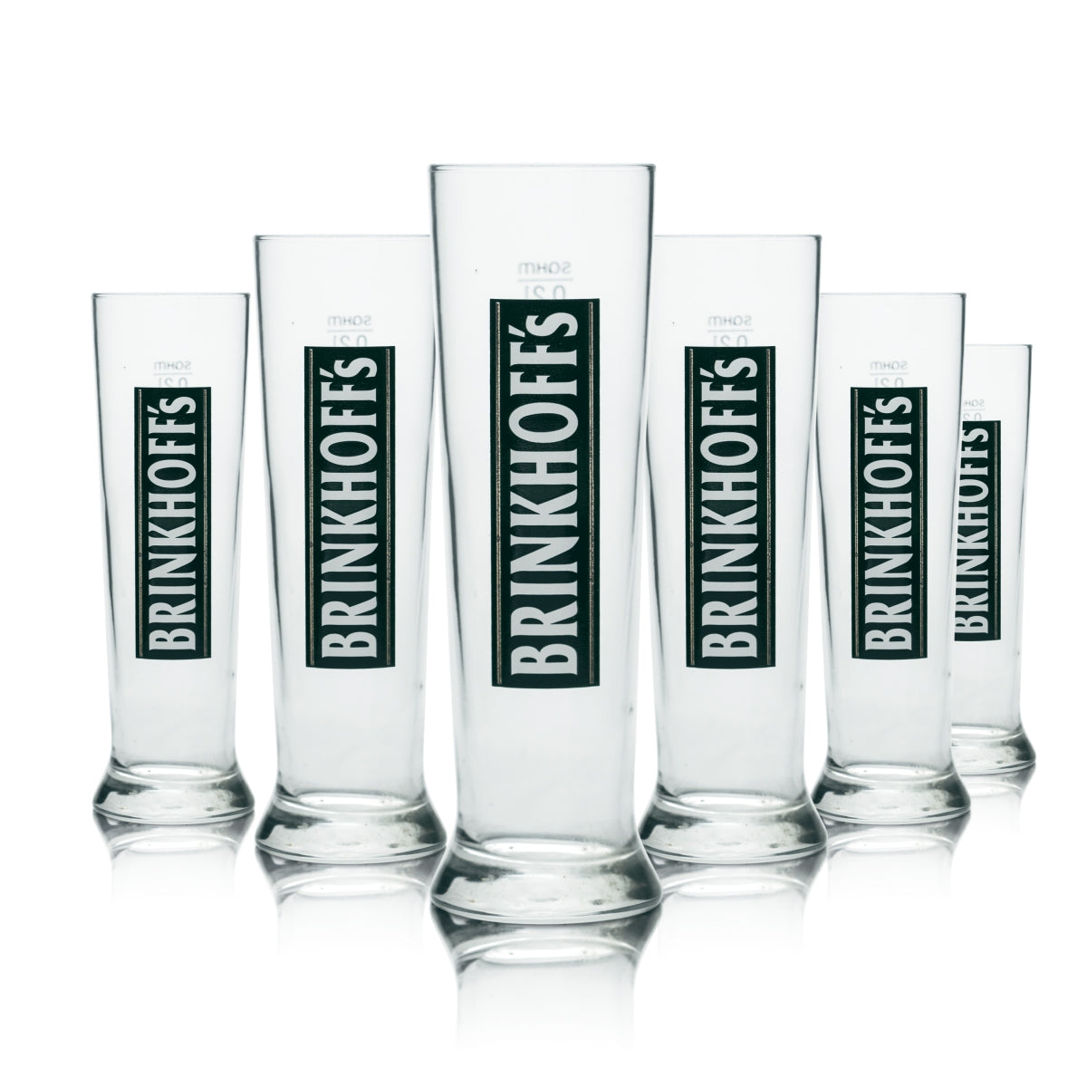 6x Brinkhoffs Glas 0,2l Willi Becher Pokal Bier Gläser Pilsener Radler Brauerei