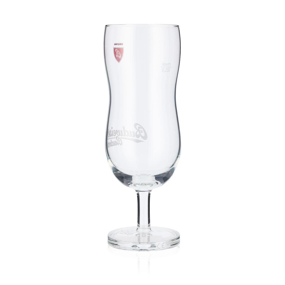 6x Budweiser Bier Glas 0,25L Konturglas Biergläser Designgläser Budvar – Ansicht 4