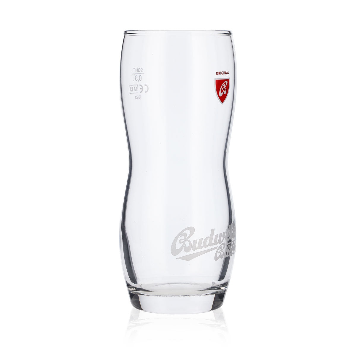 6x Budweiser Bier Glas 0,3L Konturglas Biergläser Designgläser Budvar – Ansicht 3