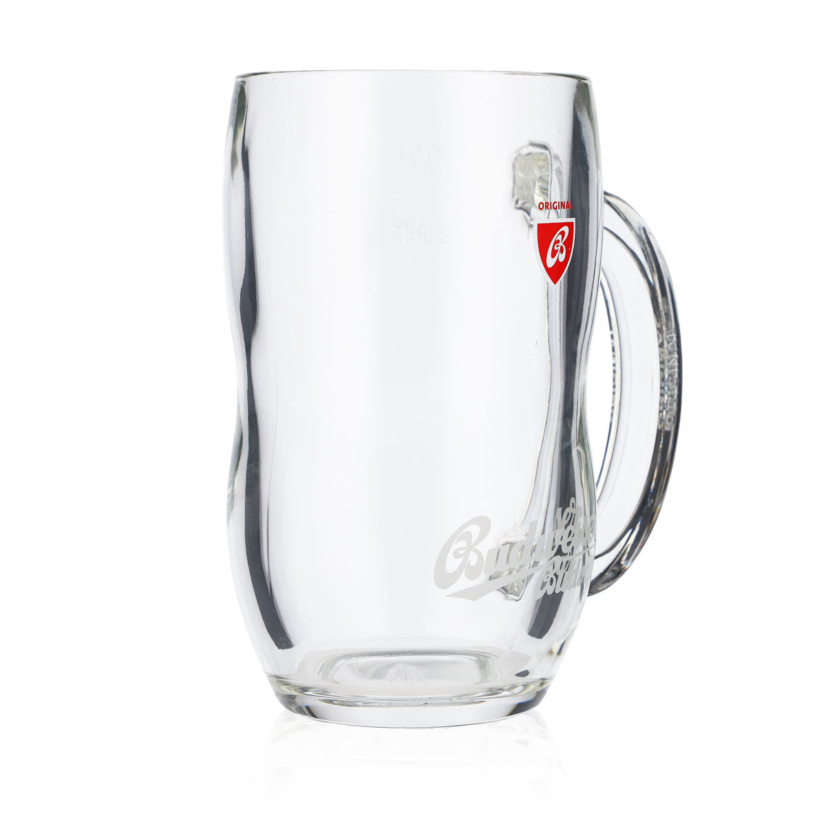6x Budweiser Bier Glas 0,5l Krug Bierseidel Bierhumpen Konturglas – Ansicht 3