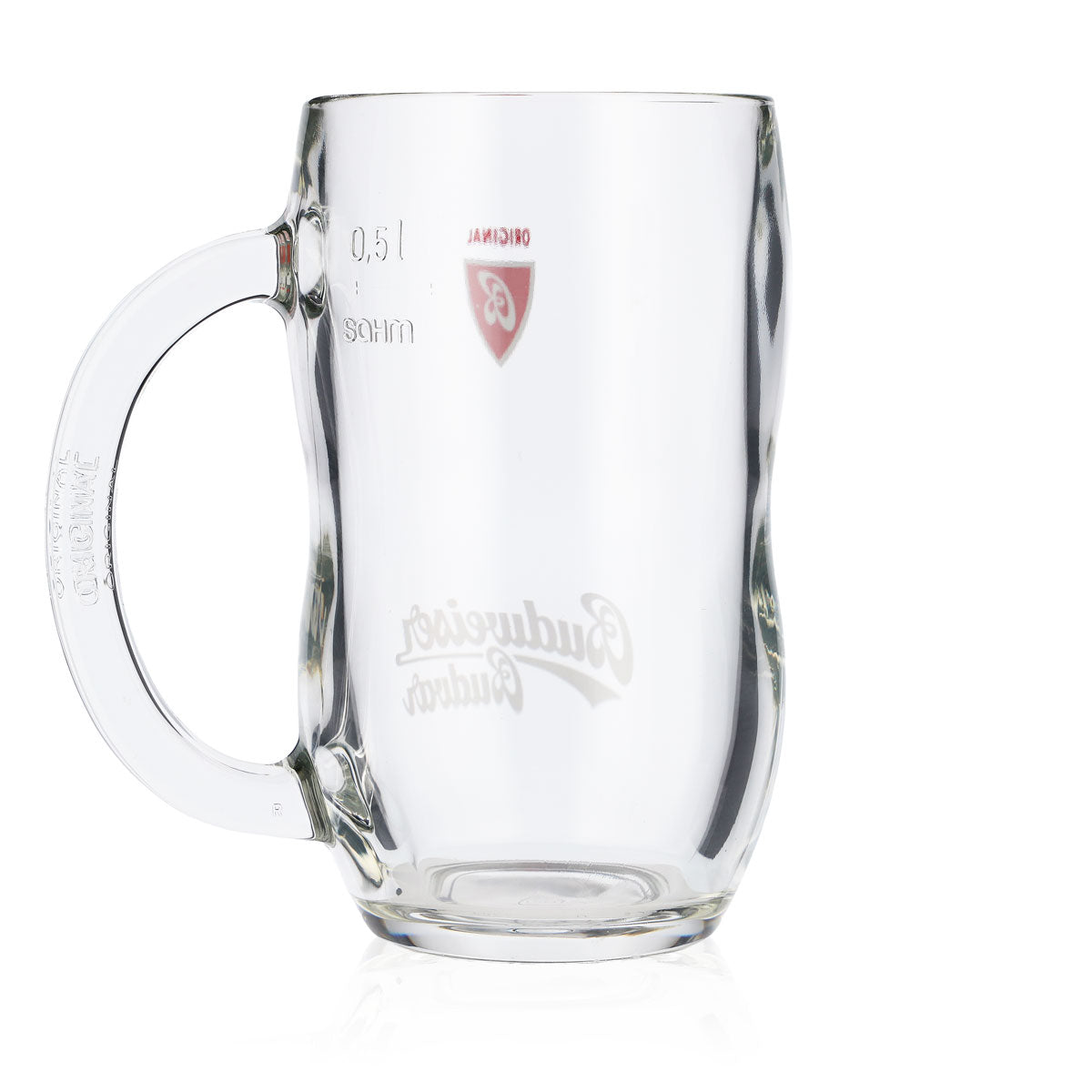 6x Budweiser Bier Glas 0,5l Krug Bierseidel Bierhumpen Konturglas – Ansicht 5