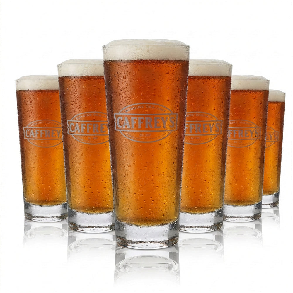 6x Caffreys Irish Glas Bier 0,3l Gläser Bierglas Biergläser Ritzenhoff