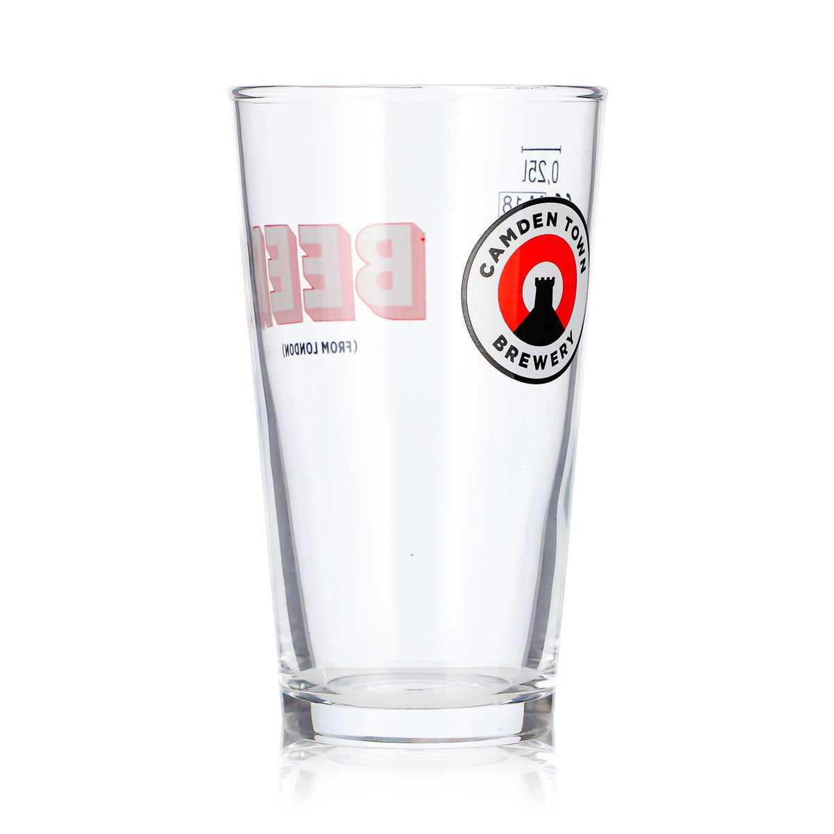 6x Camden Town Brewery Bier Glas 0,25l Willi Becher Beer (From London) (6er Set) – Ansicht 4