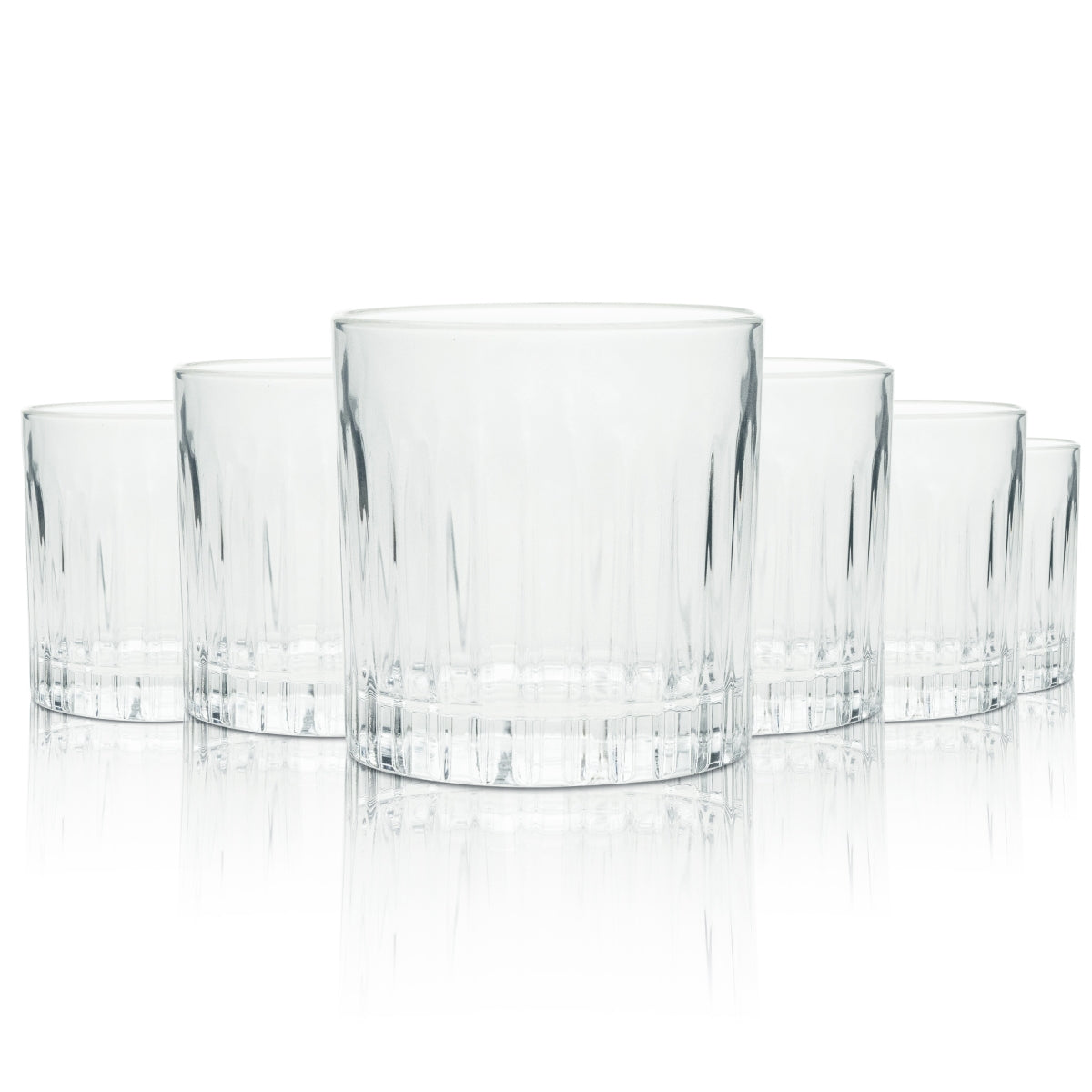 6x Campari Glas 0,31l Tumbler Timeless Relief Negroni Gläser Longdrink Spritz