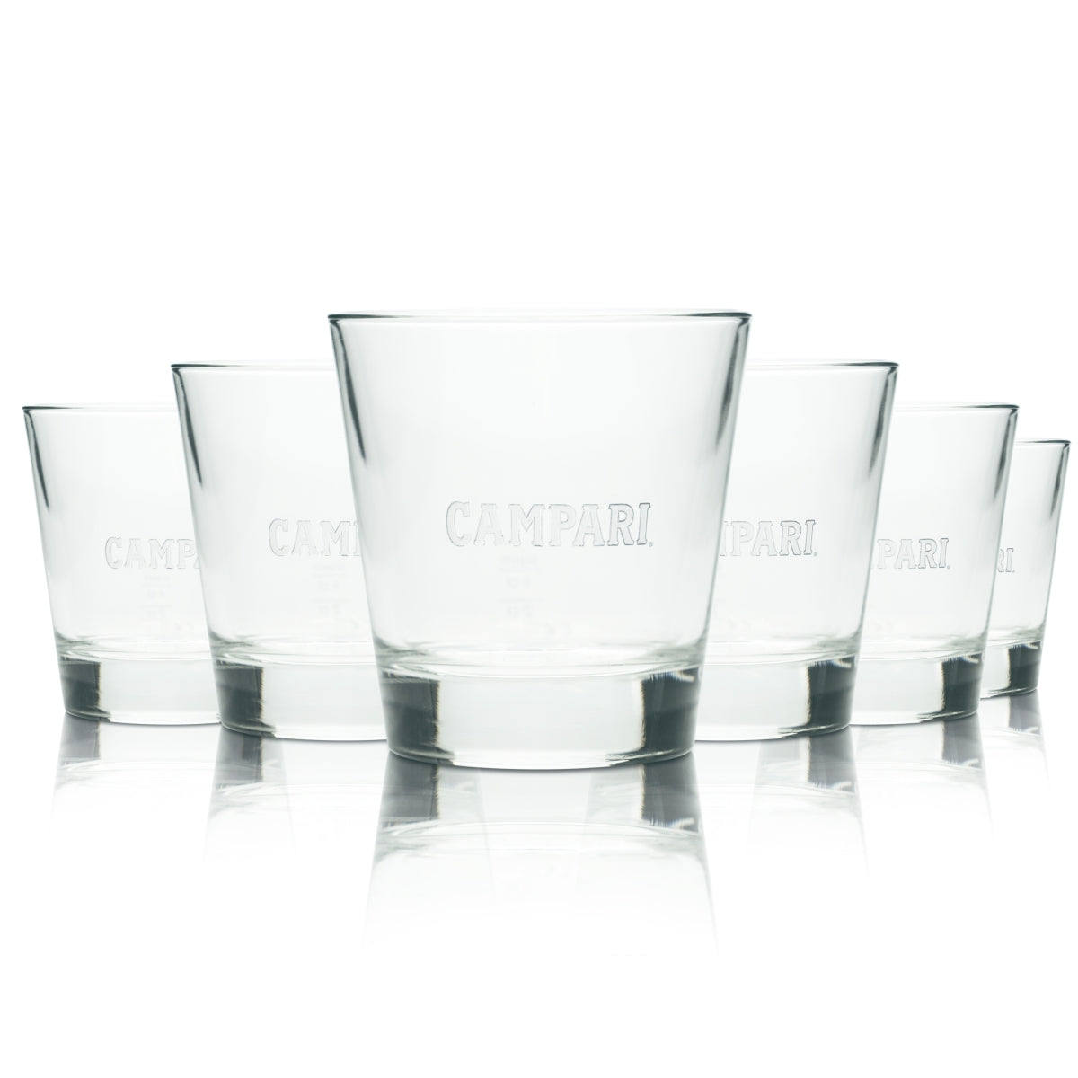 6x Campari Likör Glas 0,2l Tumbler Becher Longdrink Aperitif Wermut Gläser Bar