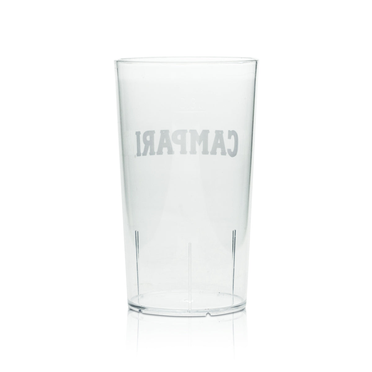 6x Campari Mehrweg Becher 0,3l Glas Kunststoff Festival Party Gläser Plastik – Ansicht 3