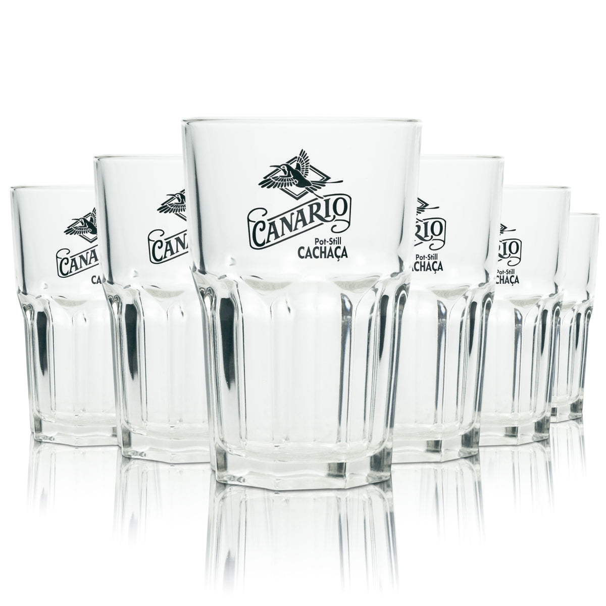 6x Canario Chachaca Glas 0,3l Longdrink Gläser Moijto Caipirinha Cocktail Bar
