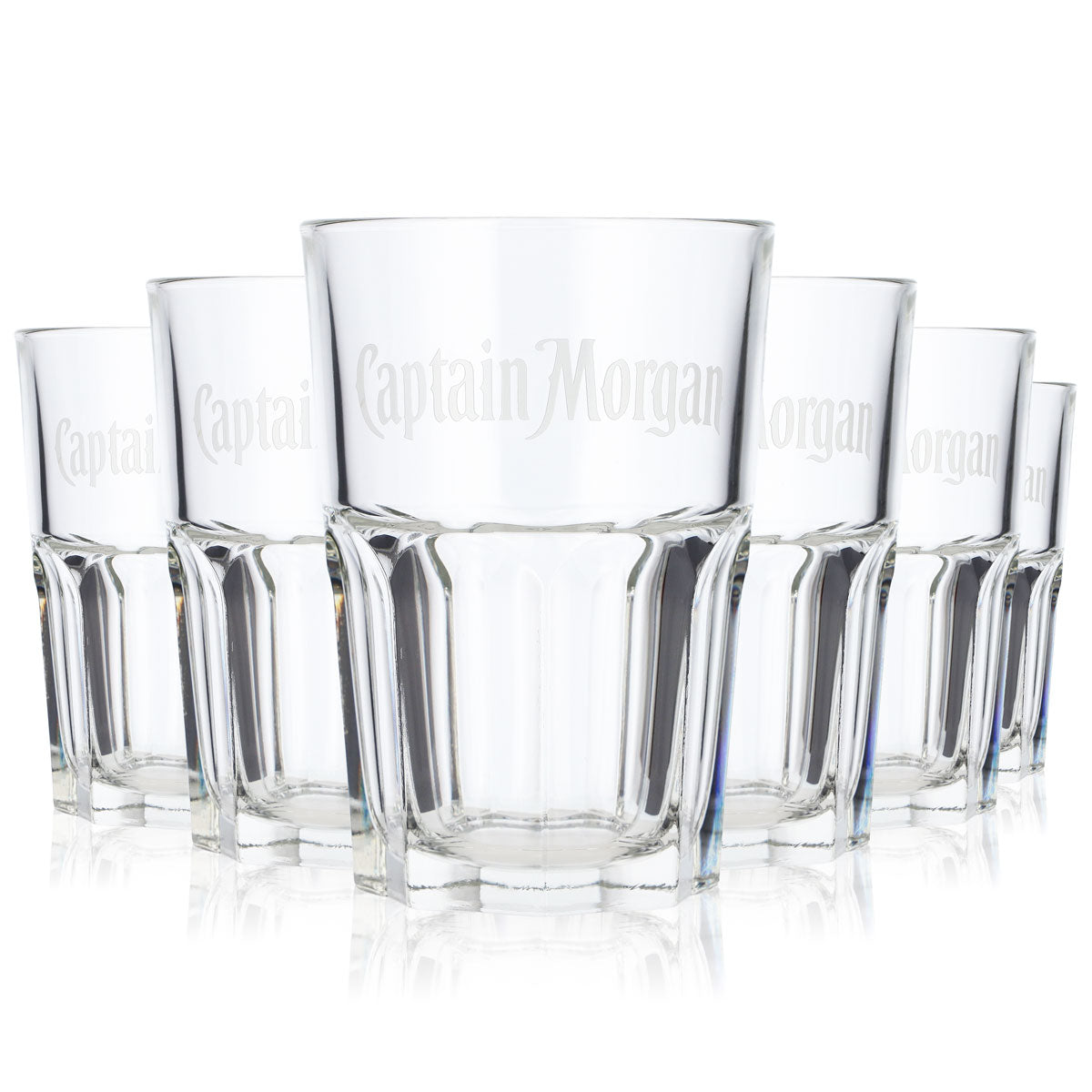 6x Captain Morgan Rum Glas 0,35l Longdrinkglas Tumbler Captain Morgan Arcoroc – Ansicht 5
