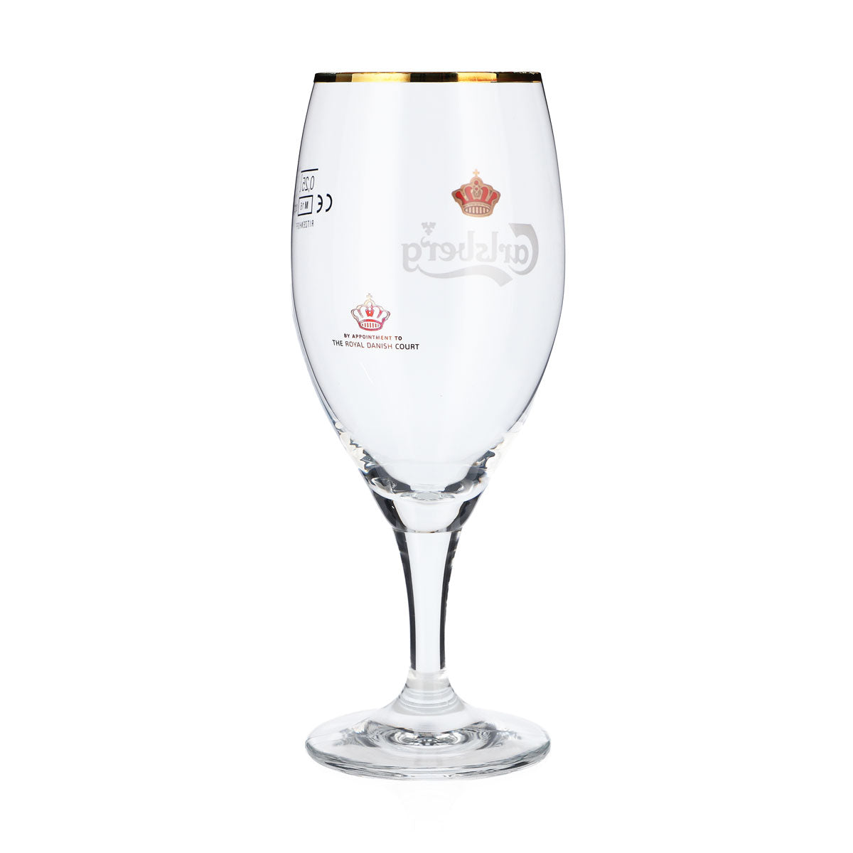 6x Carlsberg Bier Glas 0,25l Biergläser Pokal Schriftzug weiß Ritzenhoff – Ansicht 4