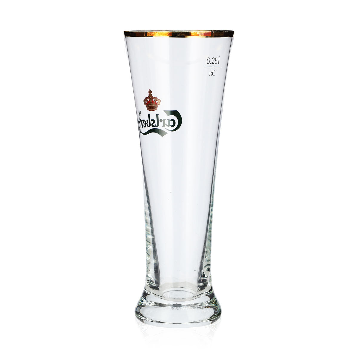 6x Carlsberg Bier Glas 0,25l Pokal Tulpe Goldrand Bierglas Pokalglas (6er Set) – Ansicht 4