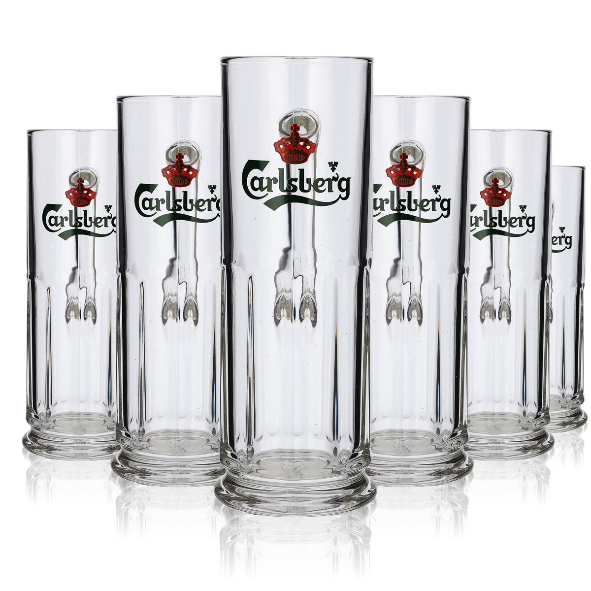 6x Carlsberg Bier Glas Bierkrug Biergläser 0,5l Exclusive Seidel Maximilian – Ansicht 5