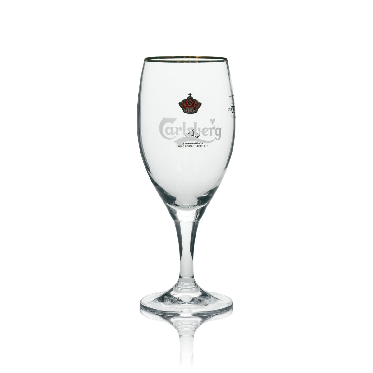 6x Carlsberg Bier Glas Pokal mit Goldrand 200ml Ritzenhoff – Ansicht 2