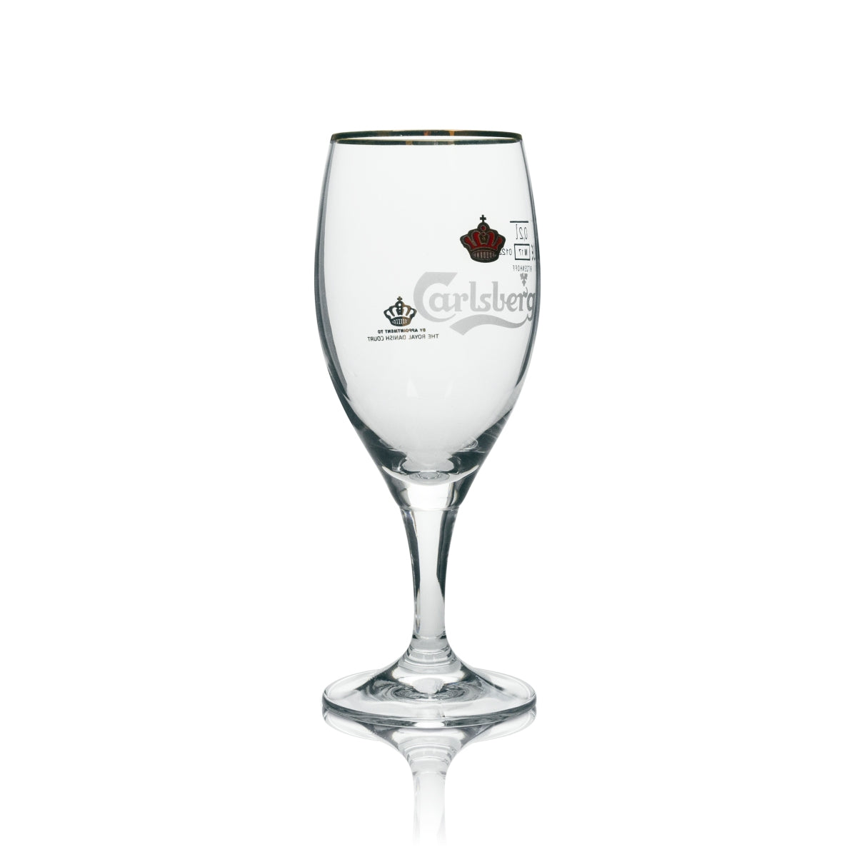6x Carlsberg Bier Glas Pokal mit Goldrand 200ml Ritzenhoff – Ansicht 3