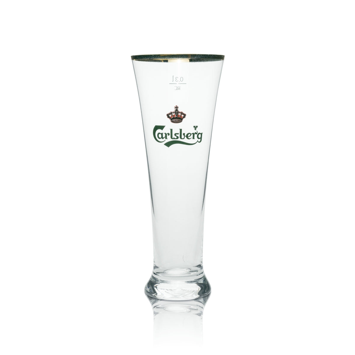 6x Carlsberg Bier Glas Tuborg Tulpe 0,3l Goldrand Ritzenhoff – Ansicht 3