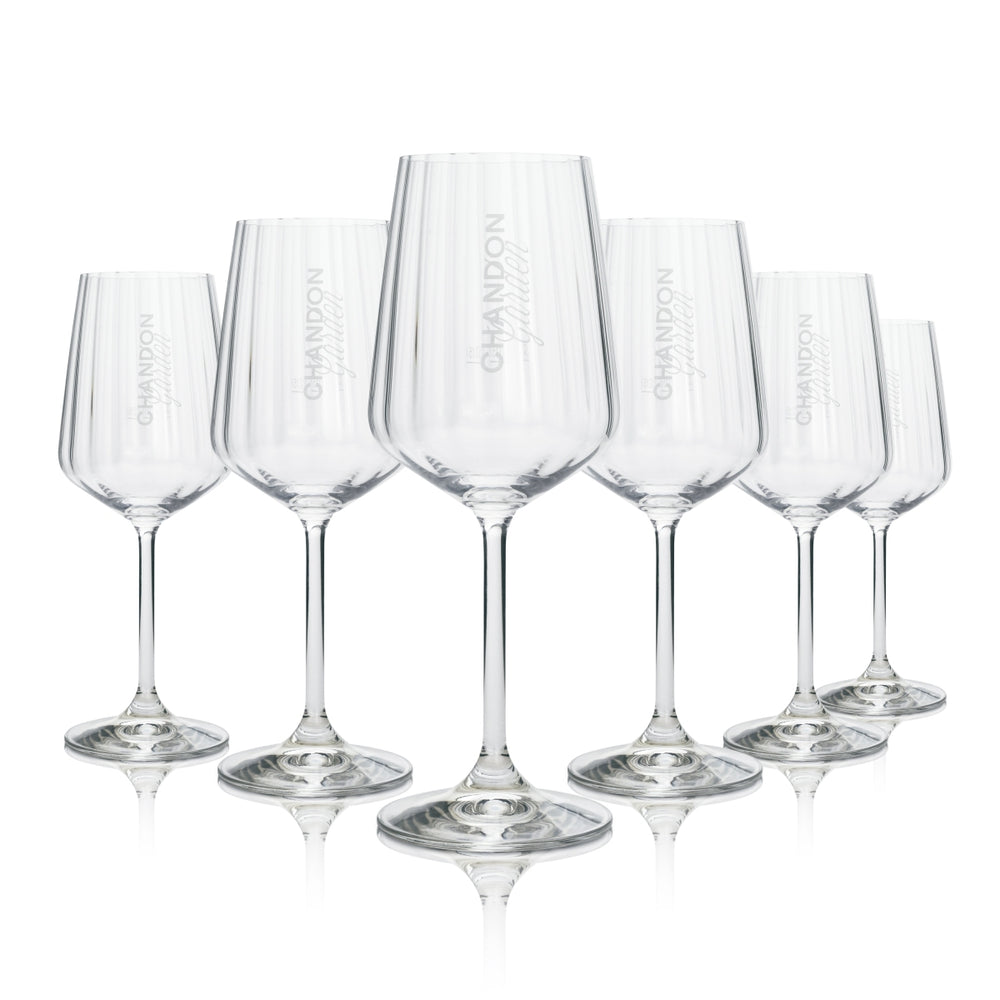 6x Chandon Garden Spritz Aperitif Glas Weinglas Spiegelau geriffelt