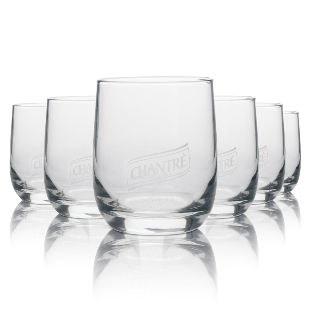 6x Chantre Weinbrand Glas Tumbler 30cl Bormioli