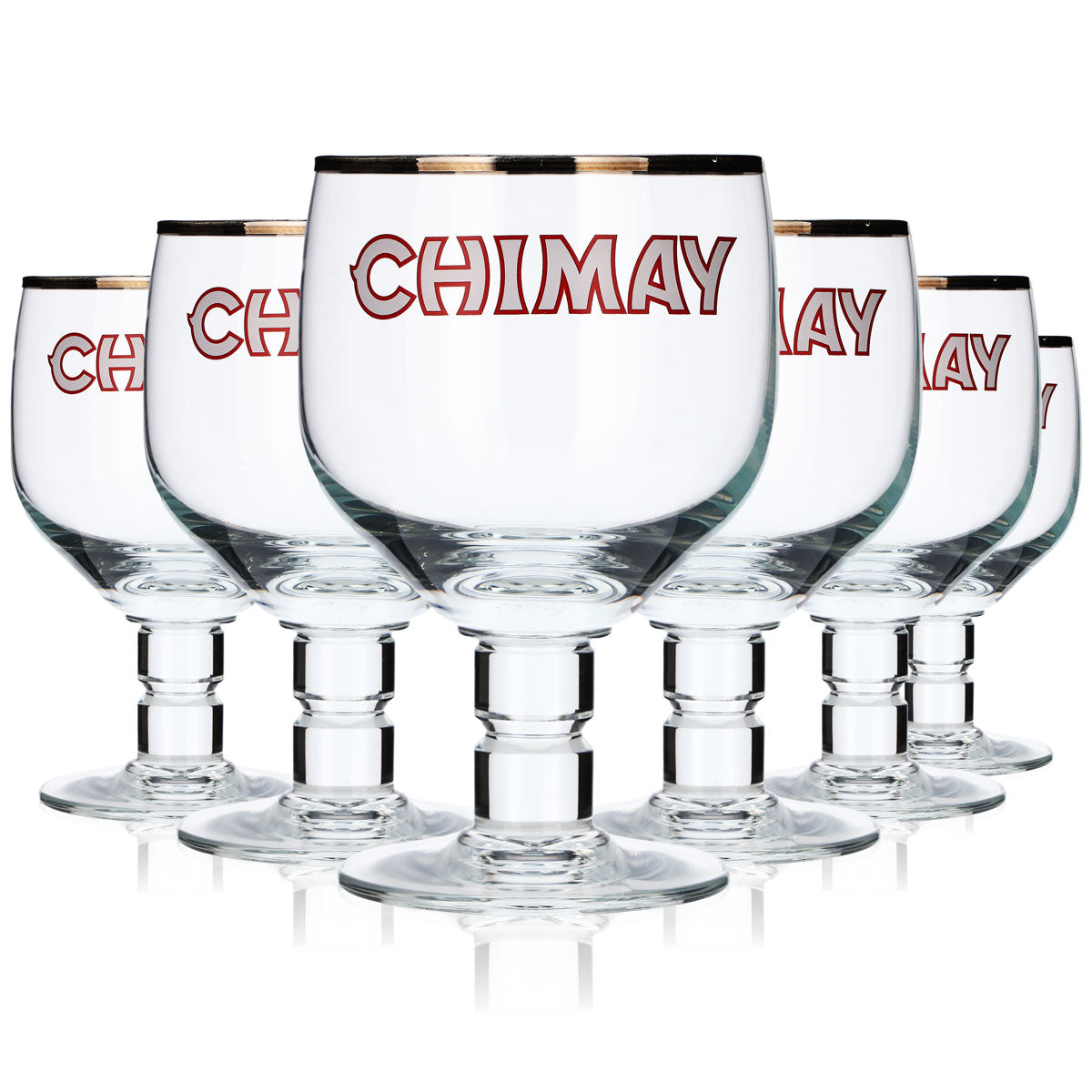 6x Chimay Trappisten Bier Glas Biergläser Belgien 0,5l Pokal Schwenker – Ansicht 5