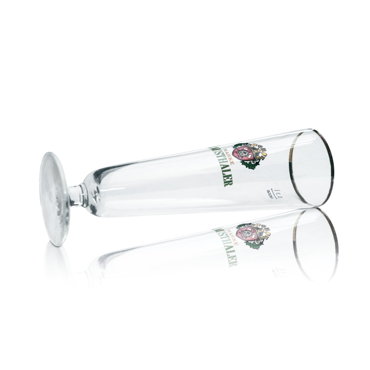 6x Clausthaler Bier Glas 0,3l Pokal Tulpe Goldrand Gläser Gastro Pilsner Kneipe – Ansicht 5
