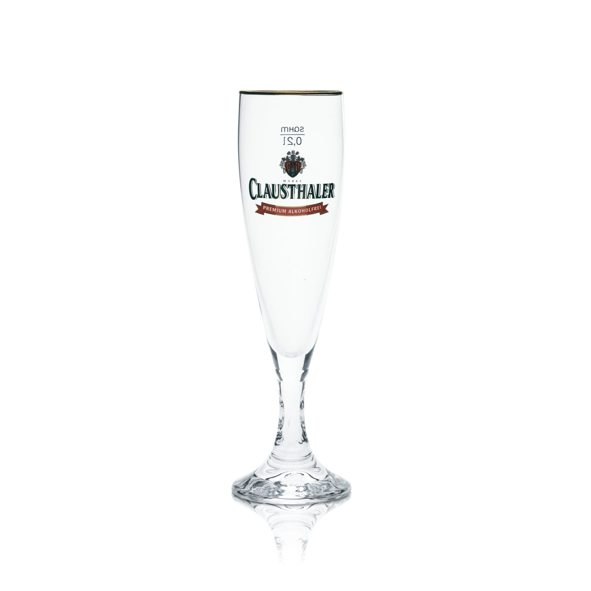 6x Clausthaler Glas 0,2l Pokal Tulpe Alkoholfrei Gläser Bier Brauerei Gastro Bar – Ansicht 2