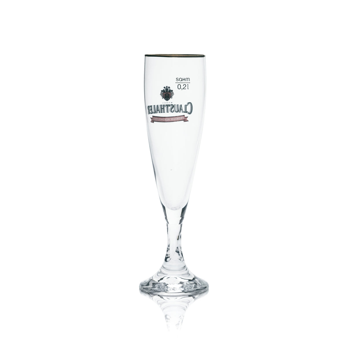 6x Clausthaler Glas 0,2l Pokal Tulpe Alkoholfrei Gläser Bier Brauerei Gastro Bar – Ansicht 3