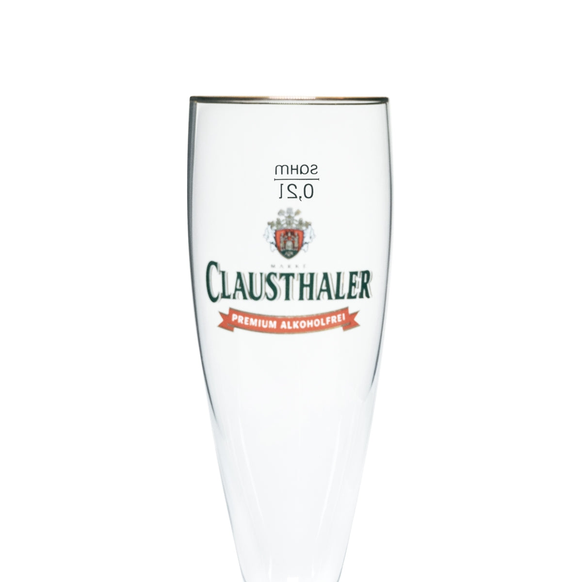 6x Clausthaler Glas 0,2l Pokal Tulpe Alkoholfrei Gläser Bier Brauerei Gastro Bar – Ansicht 4