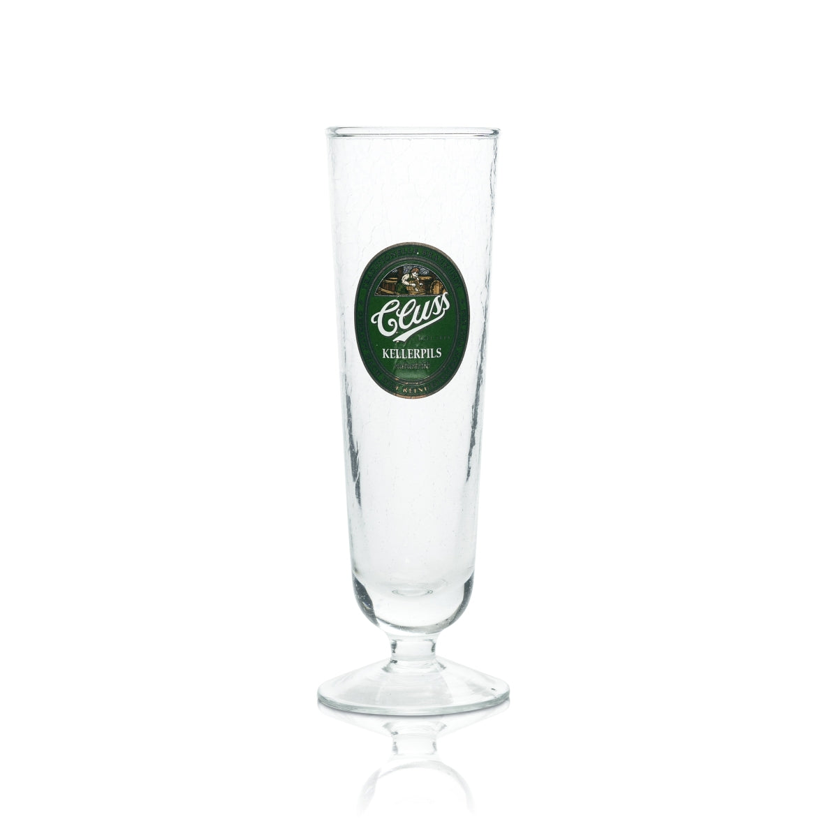 6x Cluss Bier Glas 0,3l Pokal Eisglas Pils Gläser Tulpe Milchglas Frosted Brauerei – Ansicht 2