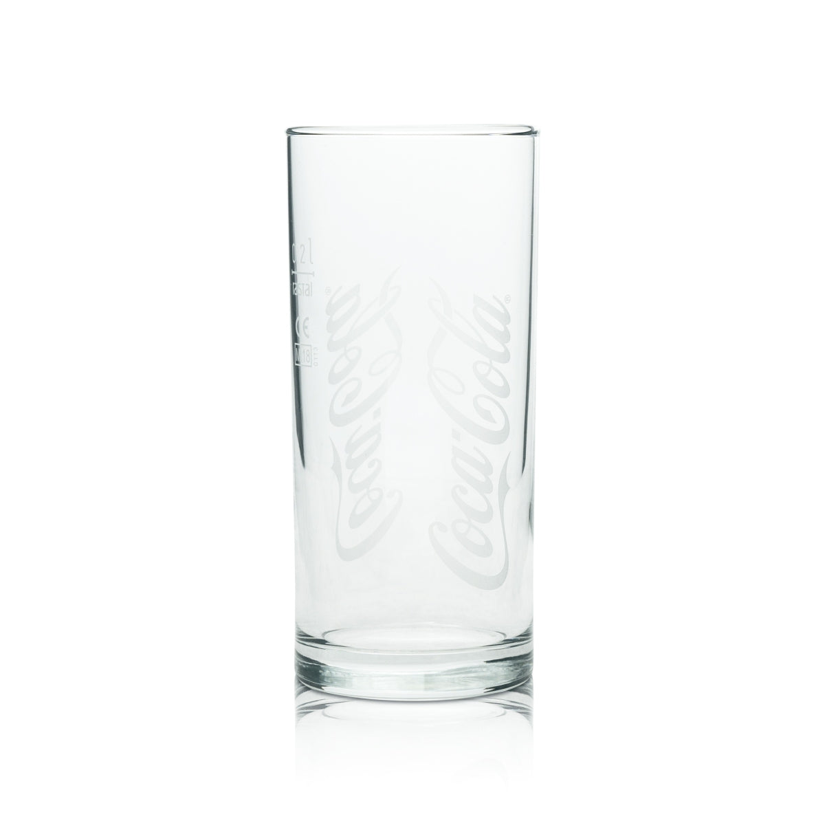 6x Coca Cola Glas 0,2l Wave Retro alte Version Gläser Doppelwelle Sammler Bar – Ansicht 4