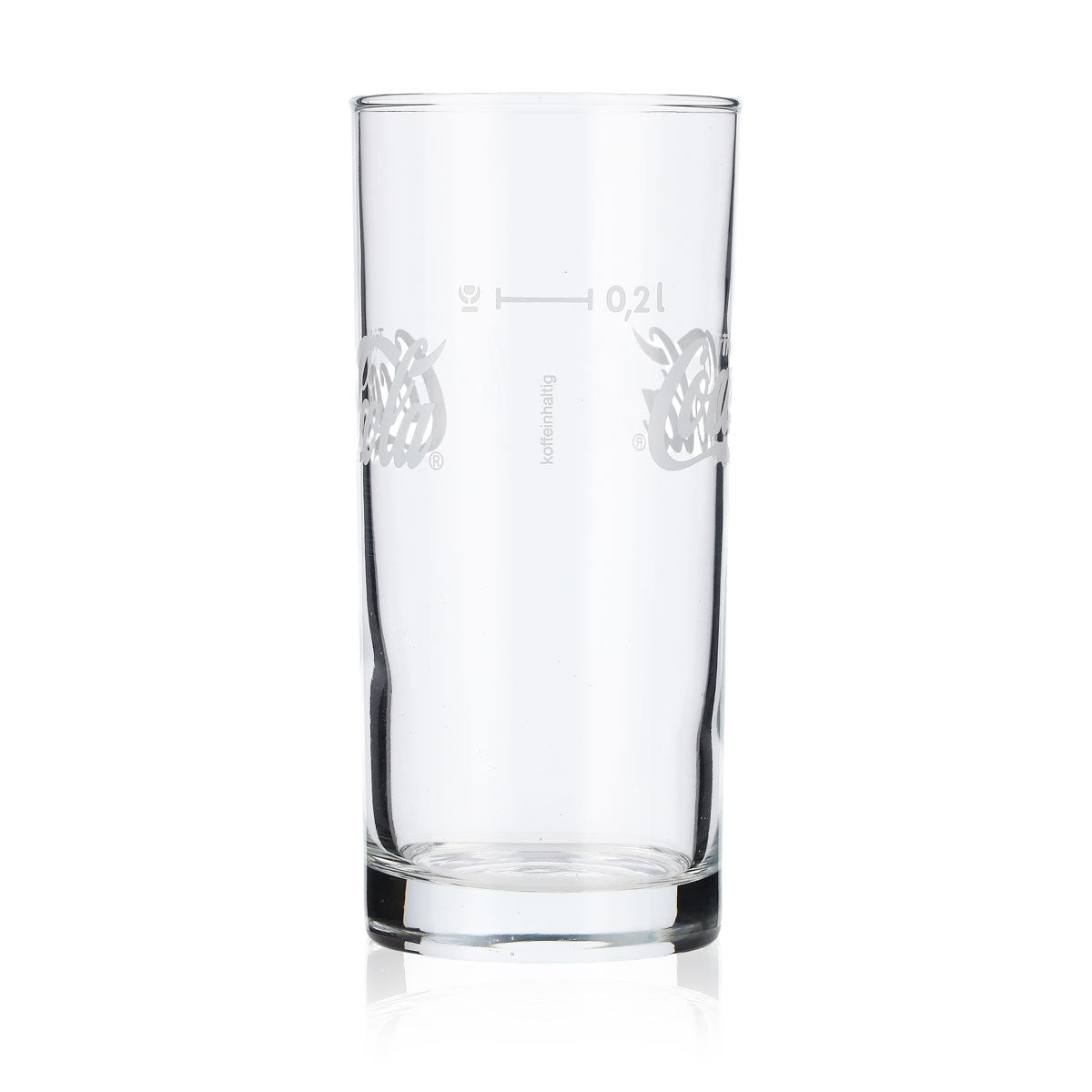 6x Coca Cola Longdrink Glas Colaglas 0,2l Becher Schriftzug horizontal – Ansicht 4