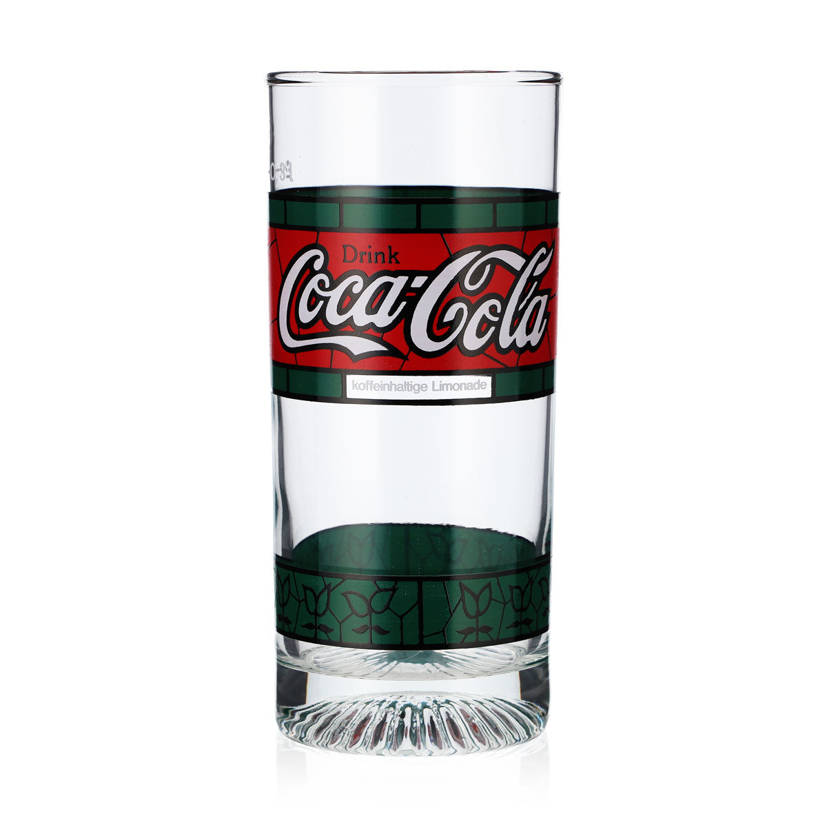 6x Coca Cola Tiffany Glas Gläser 80er Jahre Green Red Edition Longdrink 0,3l – Ansicht 4