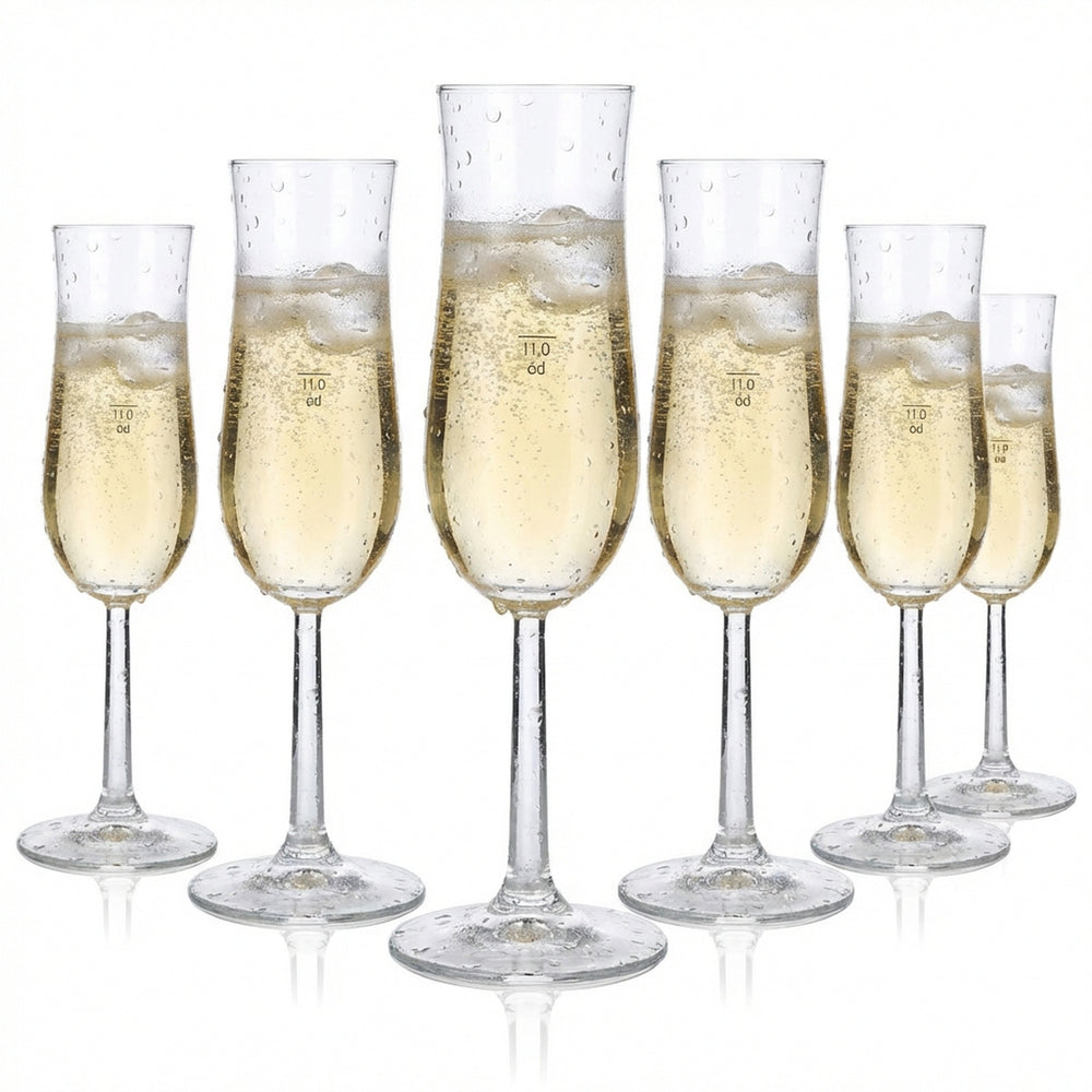 6x Codorniu Sekt Glas Gläser Flötengläser Sektgläser Flöte 0,1l