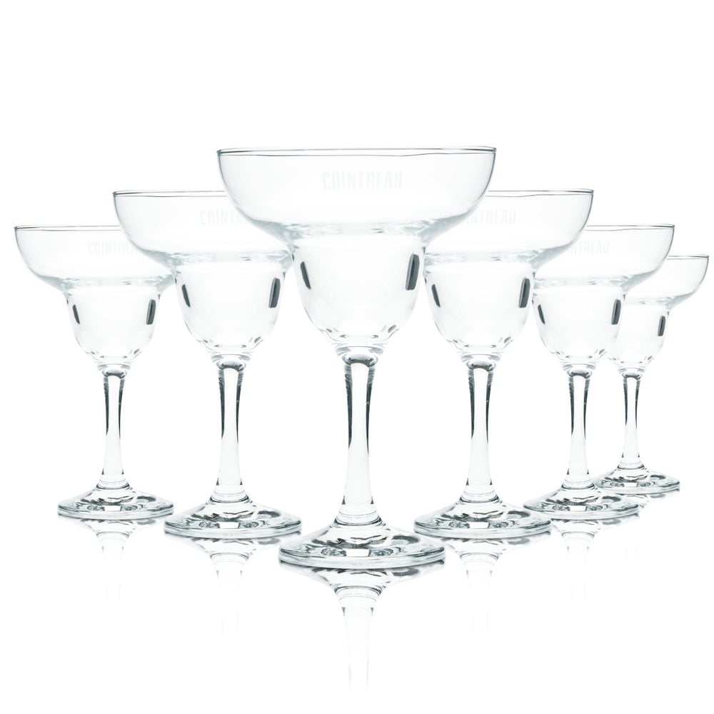 6x Cointreau Likör Glas 0,1l Margarita Schale Gläser Orange Caipi Longdrink Bar