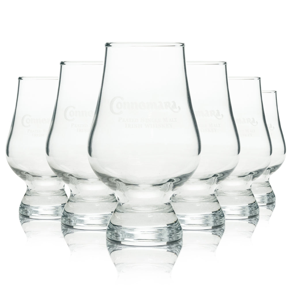6x Connemara Whiskey Glas Tasting 90ml