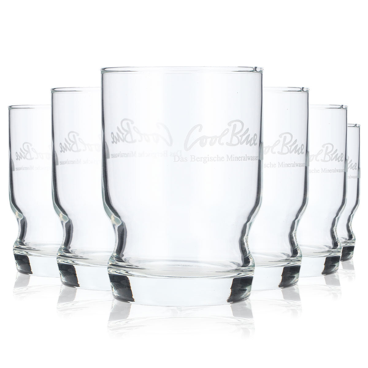 6x Cool Blue Wasser Glas 0,2l Gläser Wassergläser Becher – Ansicht 5
