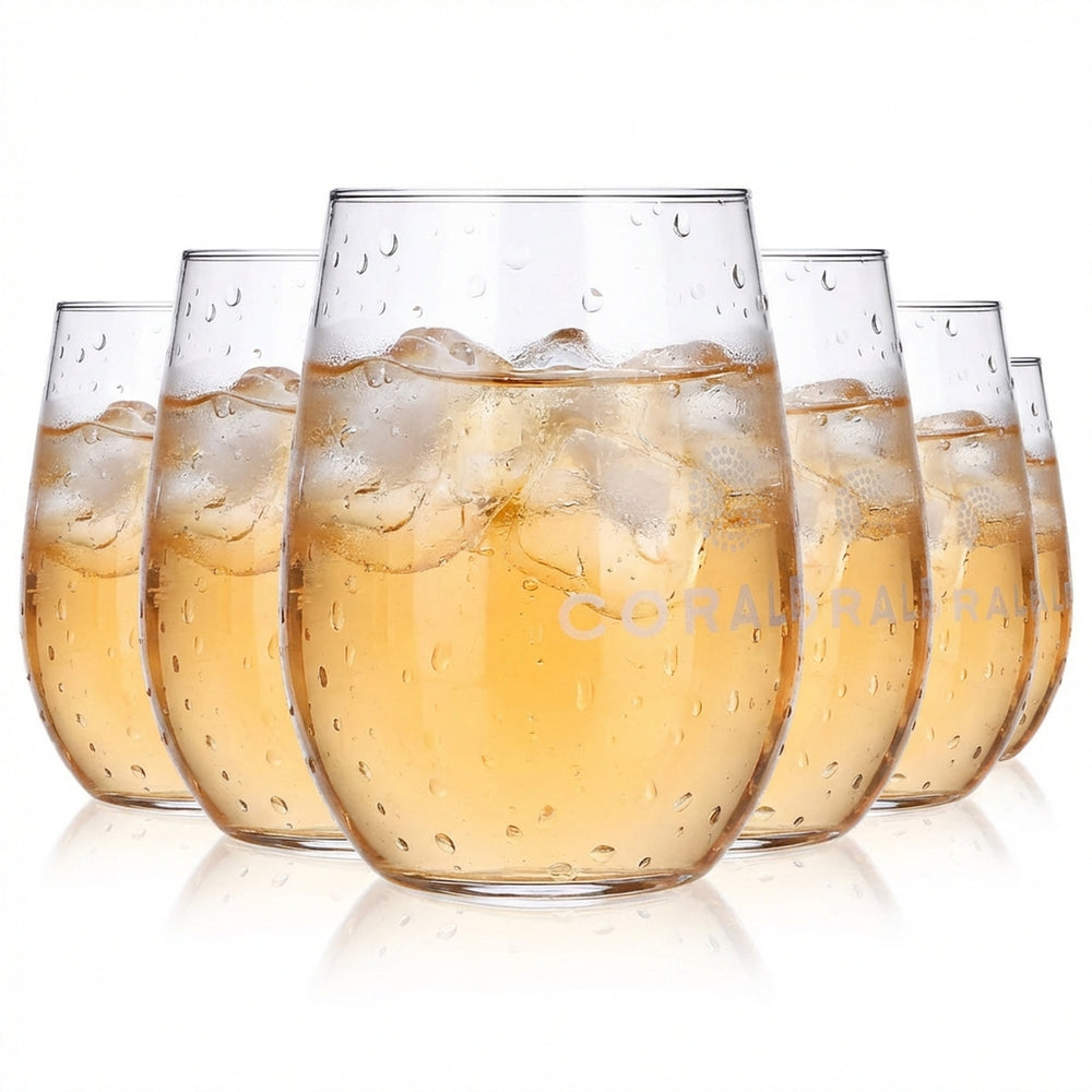 6x Coralba Wasser Glas Gläser 0,5l Trinkglas Becher Rastal Viana 50