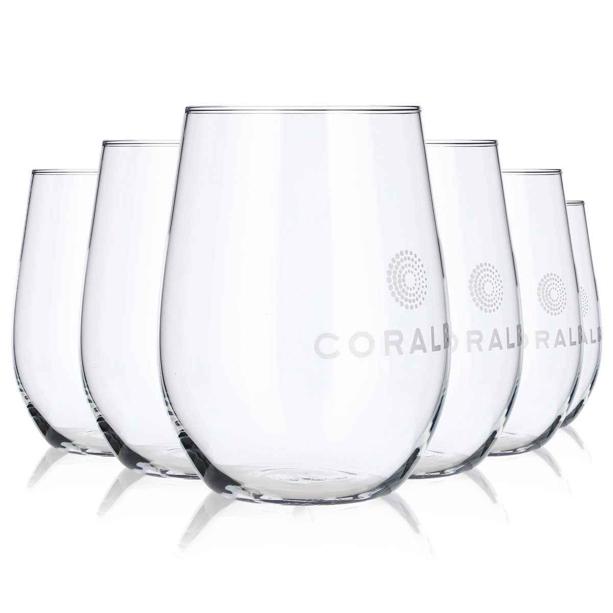 6x Coralba Wasser Glas Gläser 0,5l Trinkglas Becher Rastal Viana 50 – Ansicht 5
