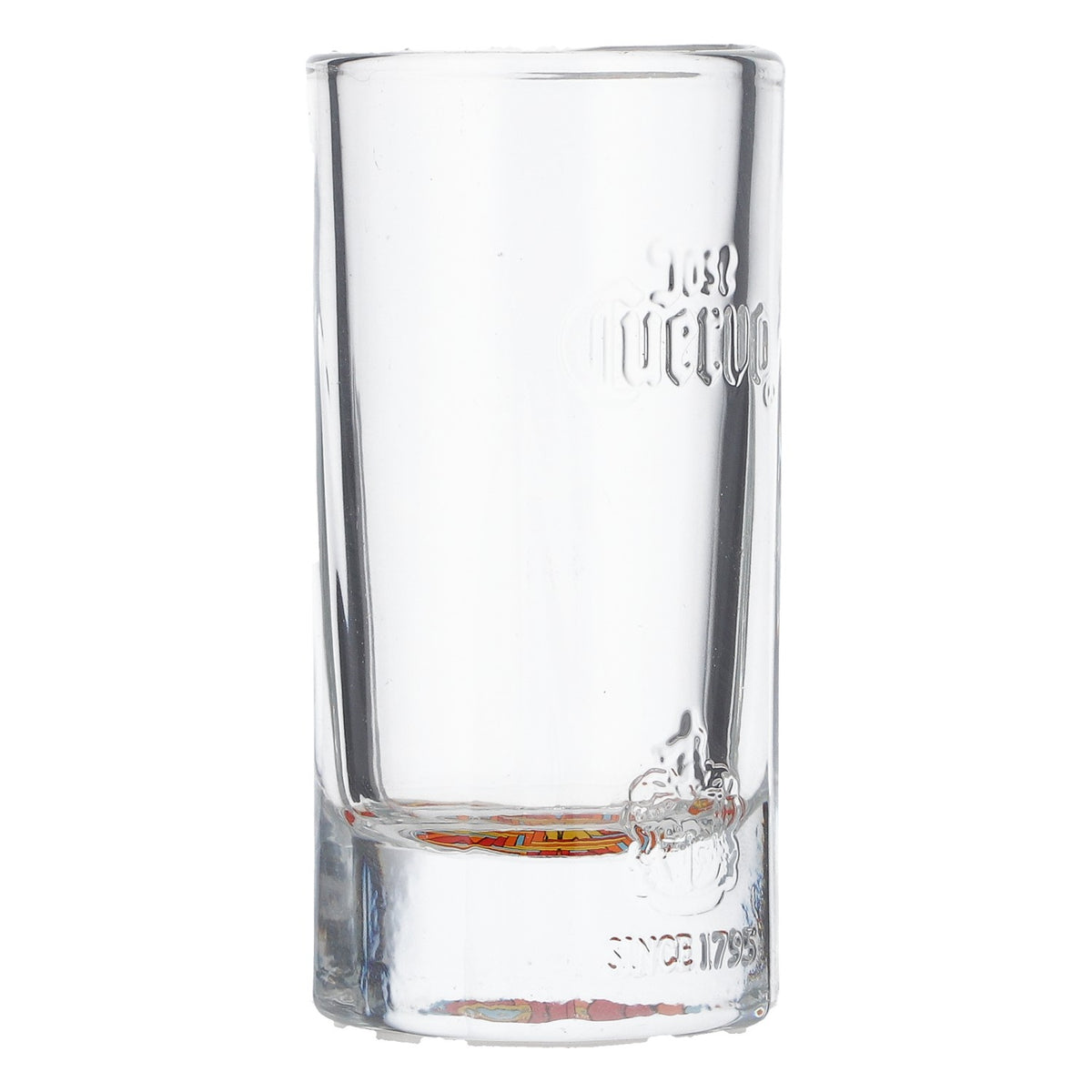 6x Cuervo Jose Tequila Glas Stamper 4cl Shotgllas Bunter Boden Wiva – Ansicht 3