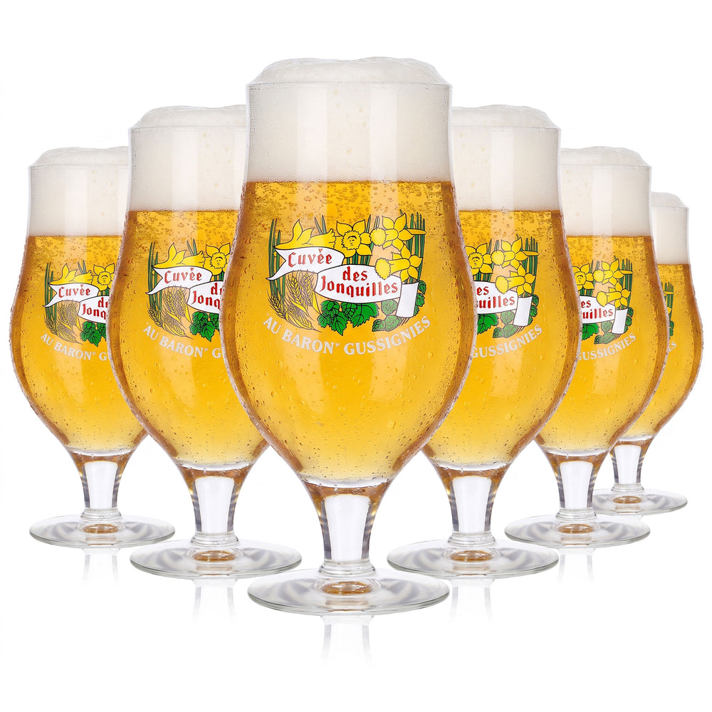 6x Cuvee des Johnquilles Bier Glas Pokal 0,49l Durobor (6er Set)