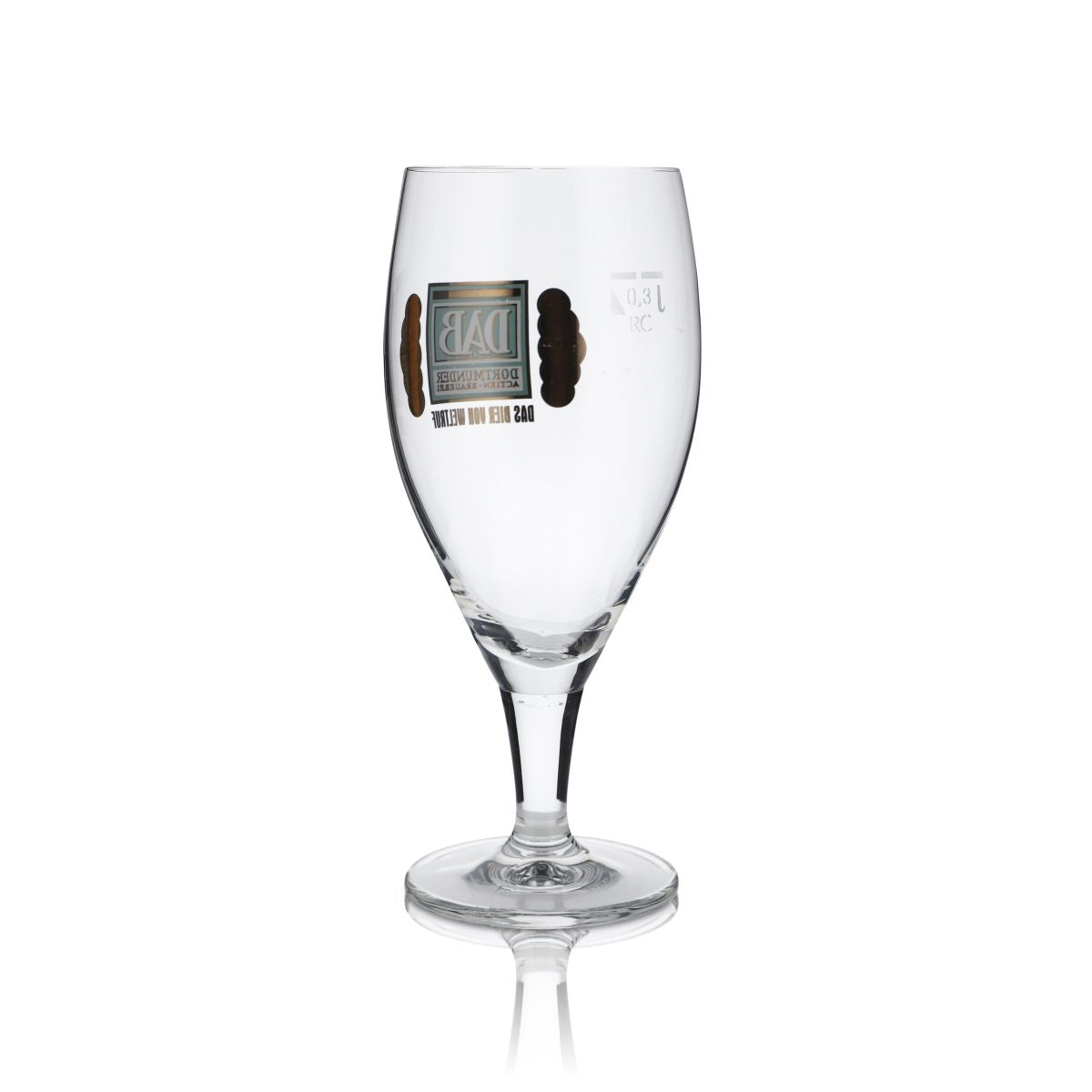 6x DAB Glas 0,3l Pokalglas Biertulpe Dortmunder Aktien Brauerei Gläser Set – Ansicht 3