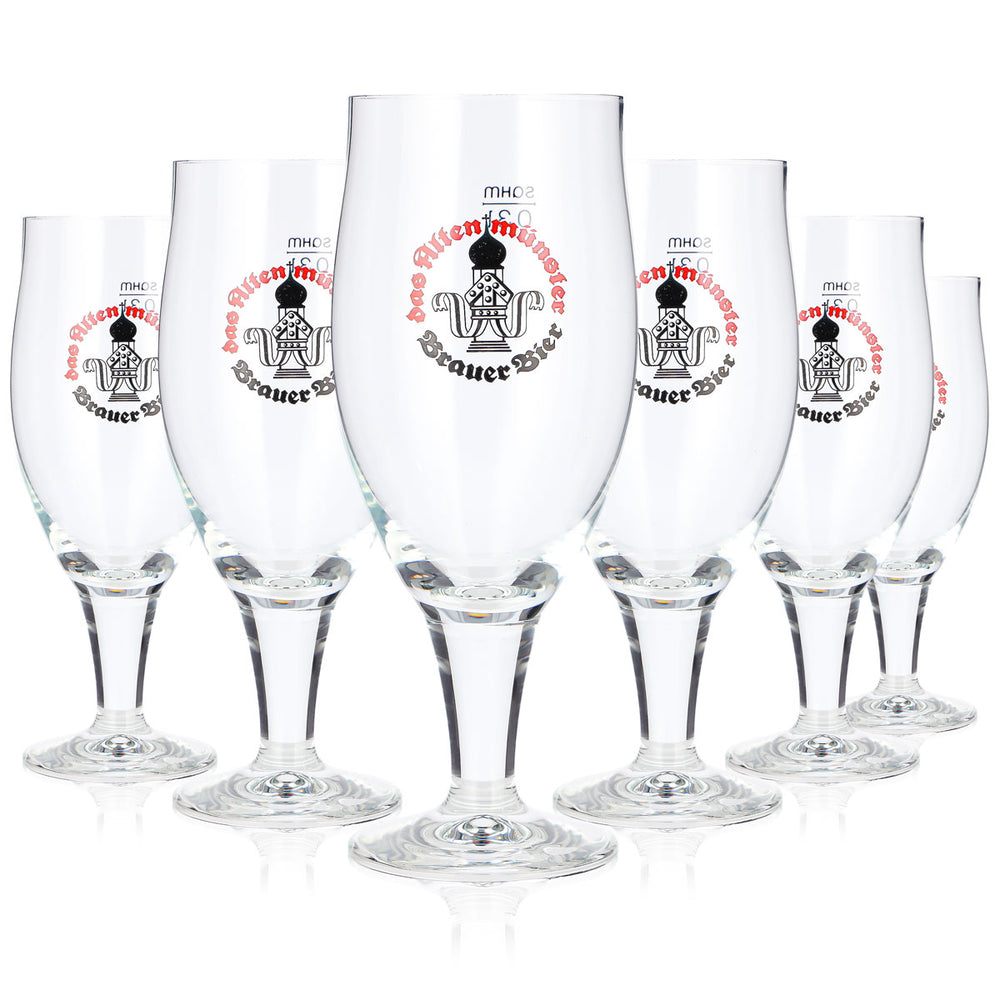 6x Das Altenmünster Bier Glas 0,3l Pokal Sahm Padua (6er Set)