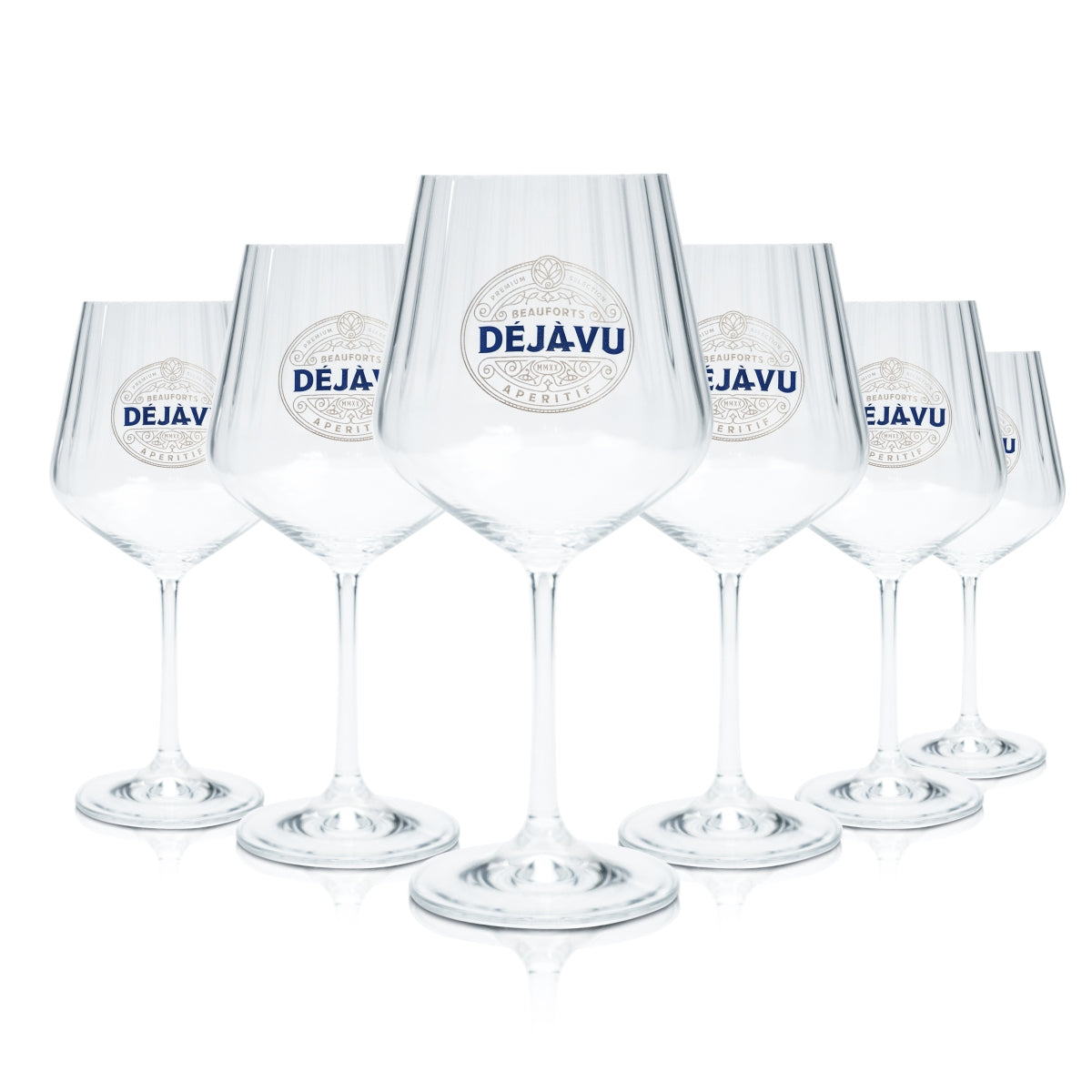 6x Deja Vu Glas 0,64l Weinglas Kelch Gläser Relief Nachtmann Longdrink Aperitif – Ansicht 2