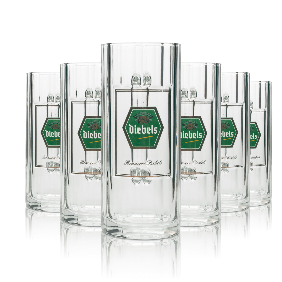 6x Diebels Bier Glas 0,4l Krug Sahm – Ansicht 4