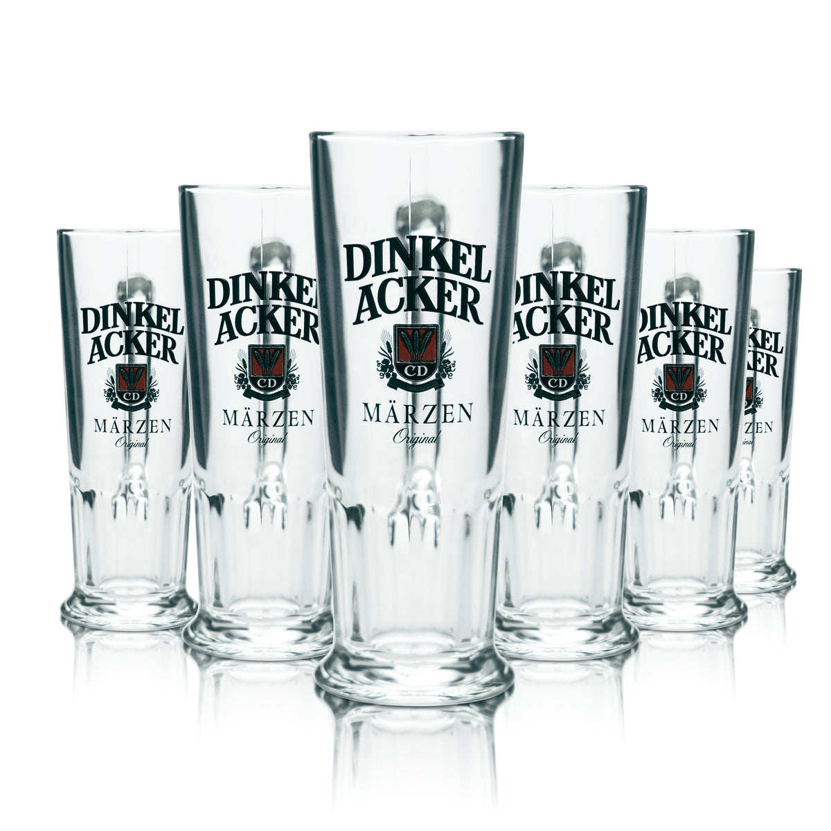 6x Dinkel Acker Bier Glas 0,25l Krug Märzen Habsburg Sahm Seidel Henkel Gläser – Ansicht 4