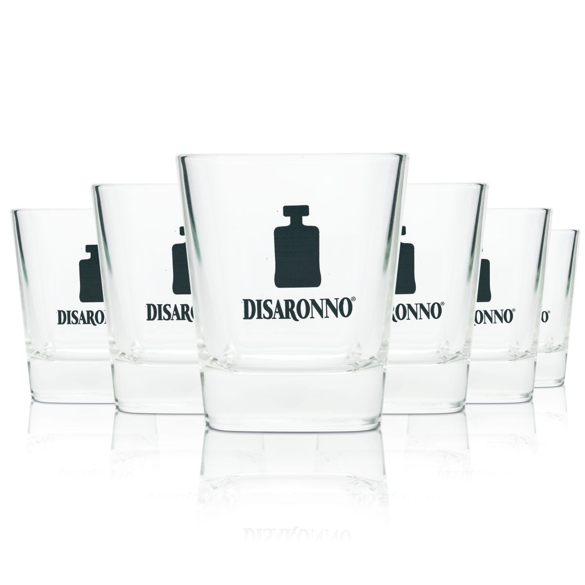 6x Disaronno Glas 0,27l Tumblergläser für Amaretto auf Eis oder Sour Godfather