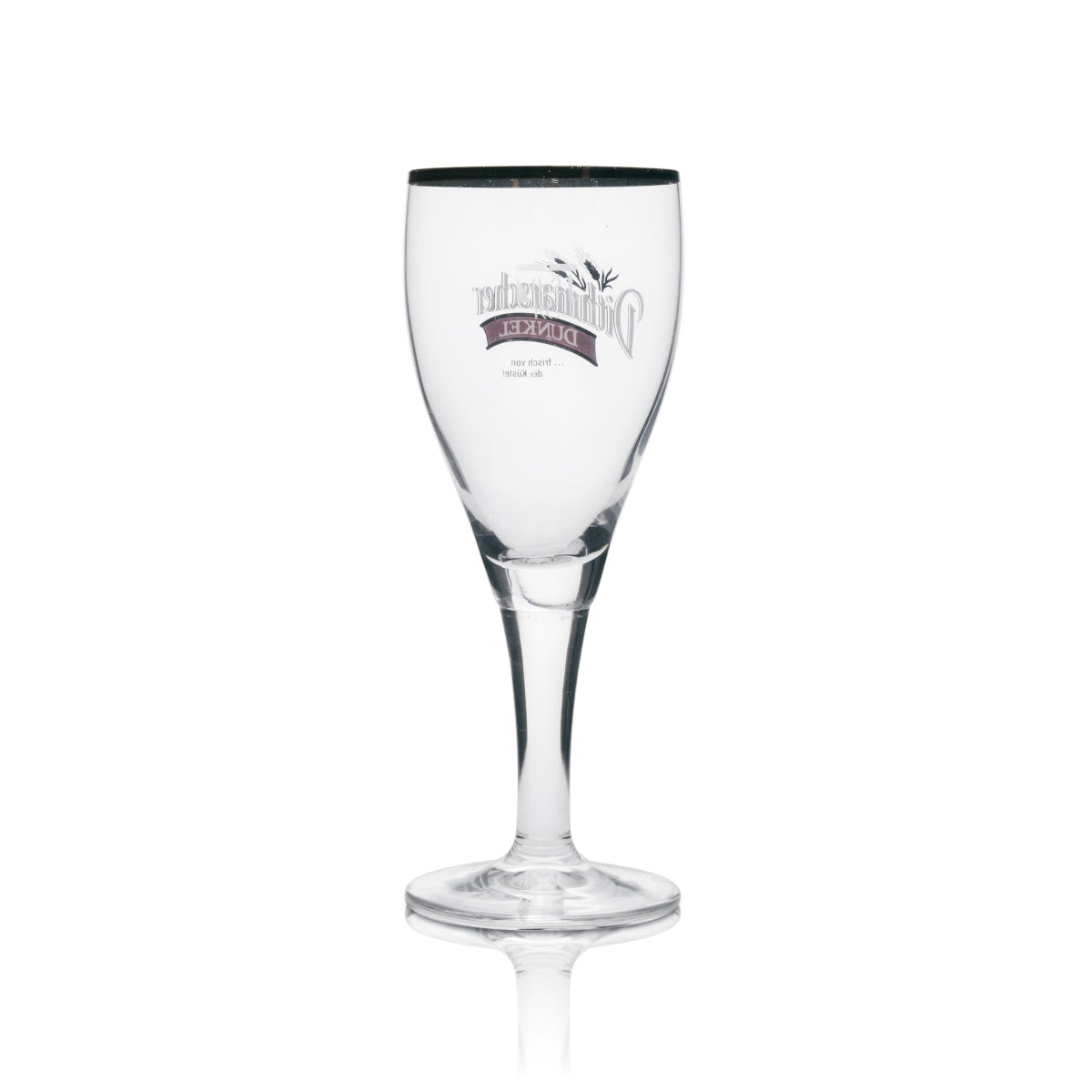 6x Dithmarscher Bier Glas 0,3l Dunkel Pokal Goldrand Ritzenhoff – Ansicht 3