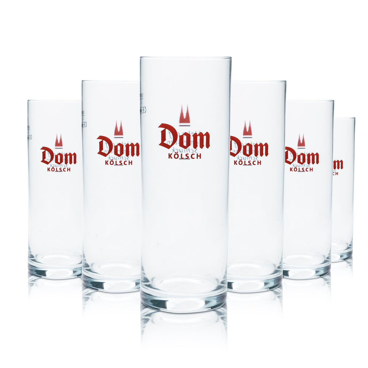 6x Dom Kölsch Glas 0,4l Bier Stange Becher Gläser Brauerei Köln Karneval Köbes – Ansicht 5