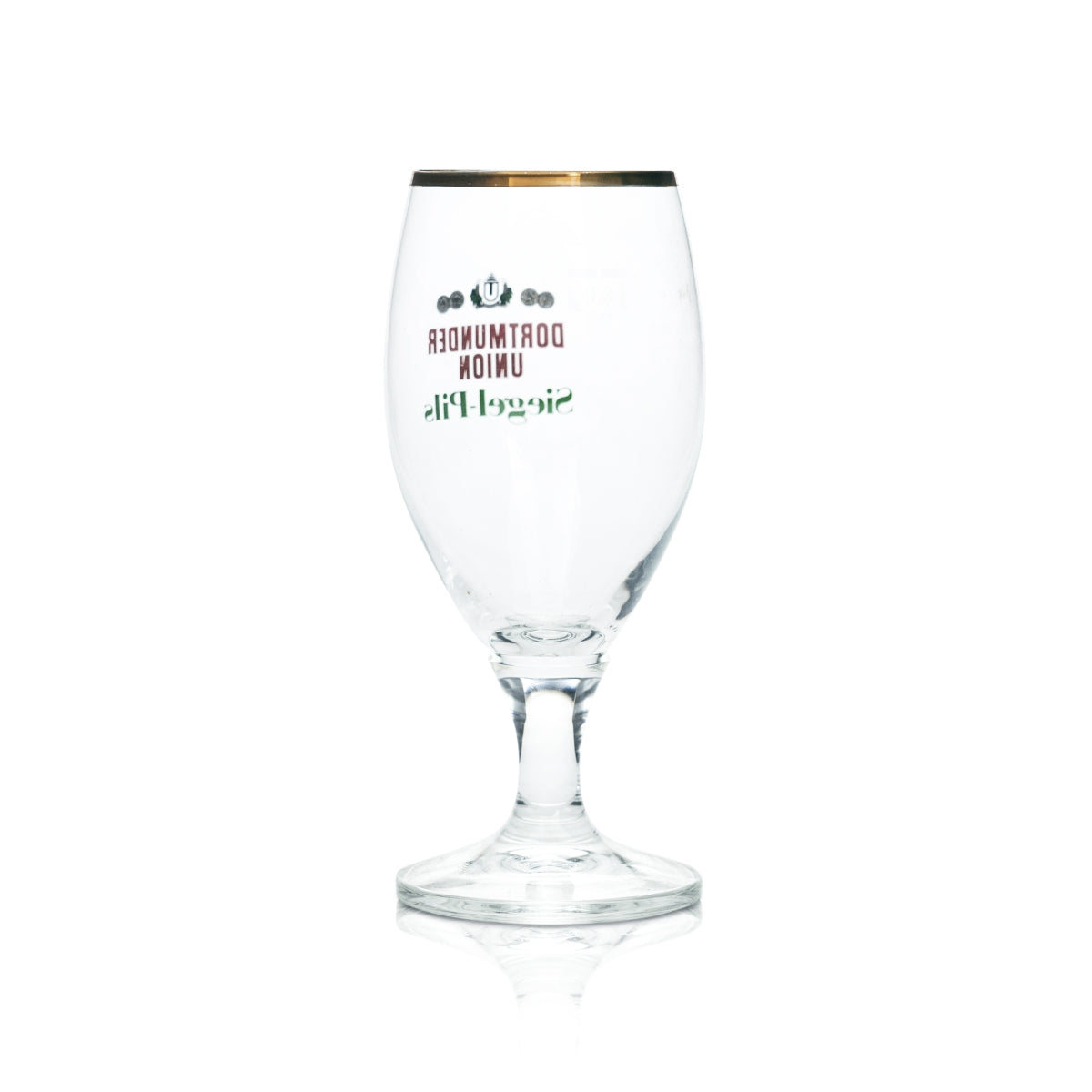 6x Dortmunder Union Bier Glas 0,3l Siegel Pils Pokal Tulpe Goldrand Gläser Eiche – Ansicht 3